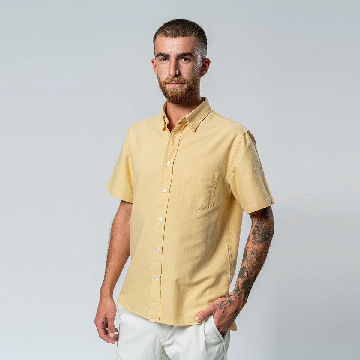 Ribeiro Chest Pocket Shirt (Sahara) - Image 2