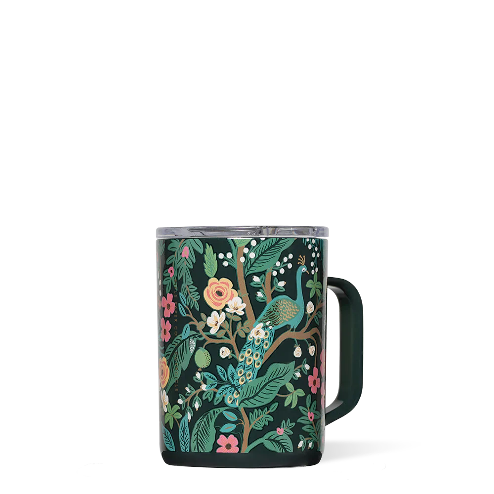 Rifle Paper Co. 16oz Mug (Peacock Blue)