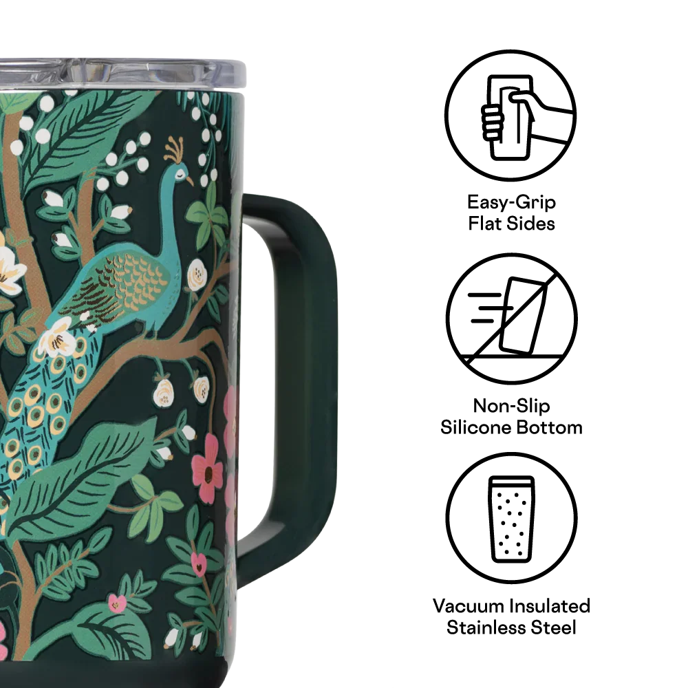 Rifle Paper Co. 16oz Mug (Peacock Blue) - Image 3