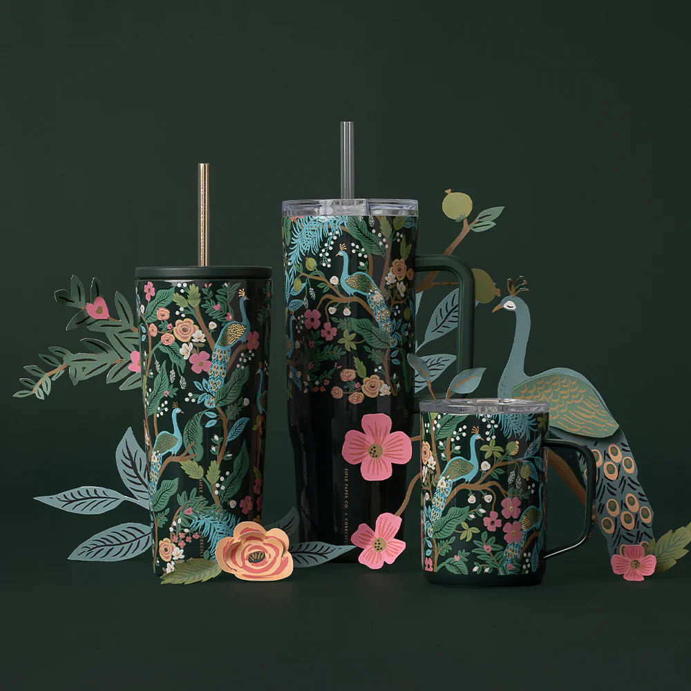 Rifle Paper Co. 16oz Mug (Peacock Blue) - Image 4