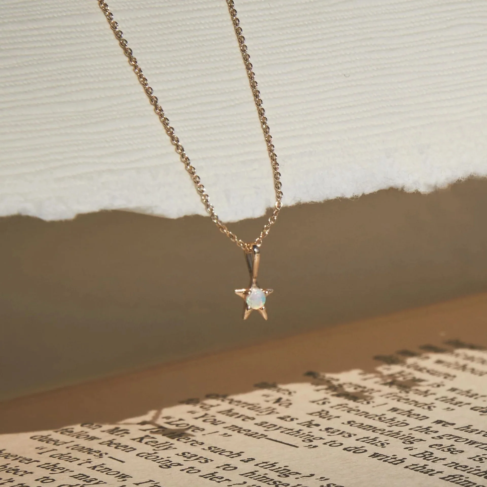 Rising Star Pendant (14K Gold + Opal) - Image 2