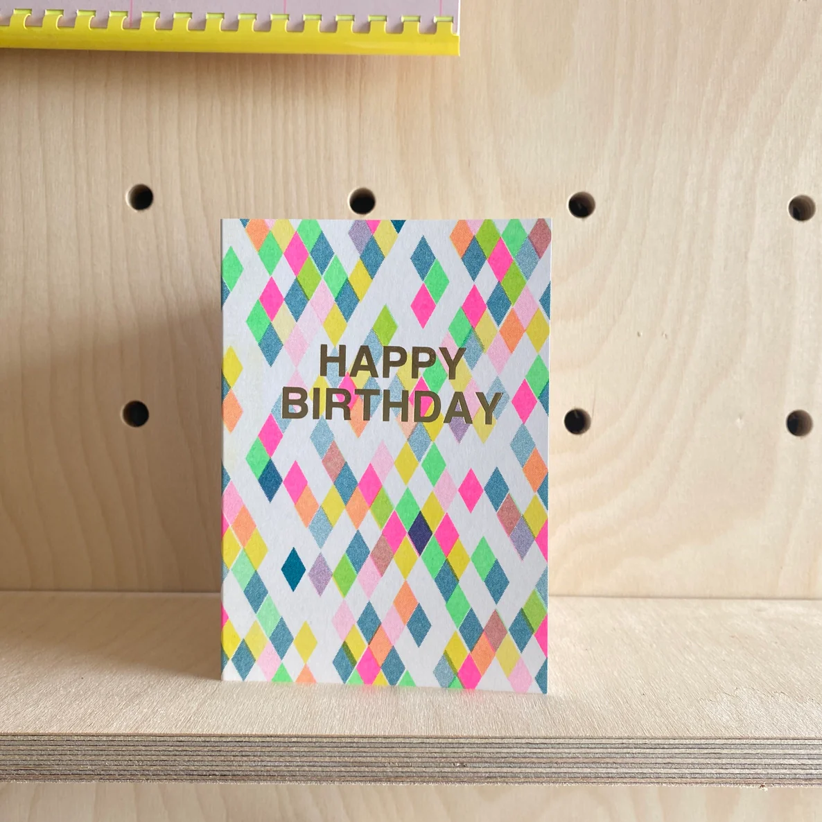 Riso Shapes Happy Birthday Diamonds Card - Image 2