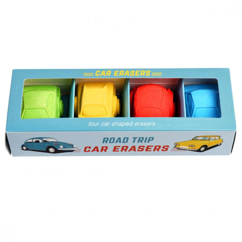 Road Trip Car Erasers (Set of 4)