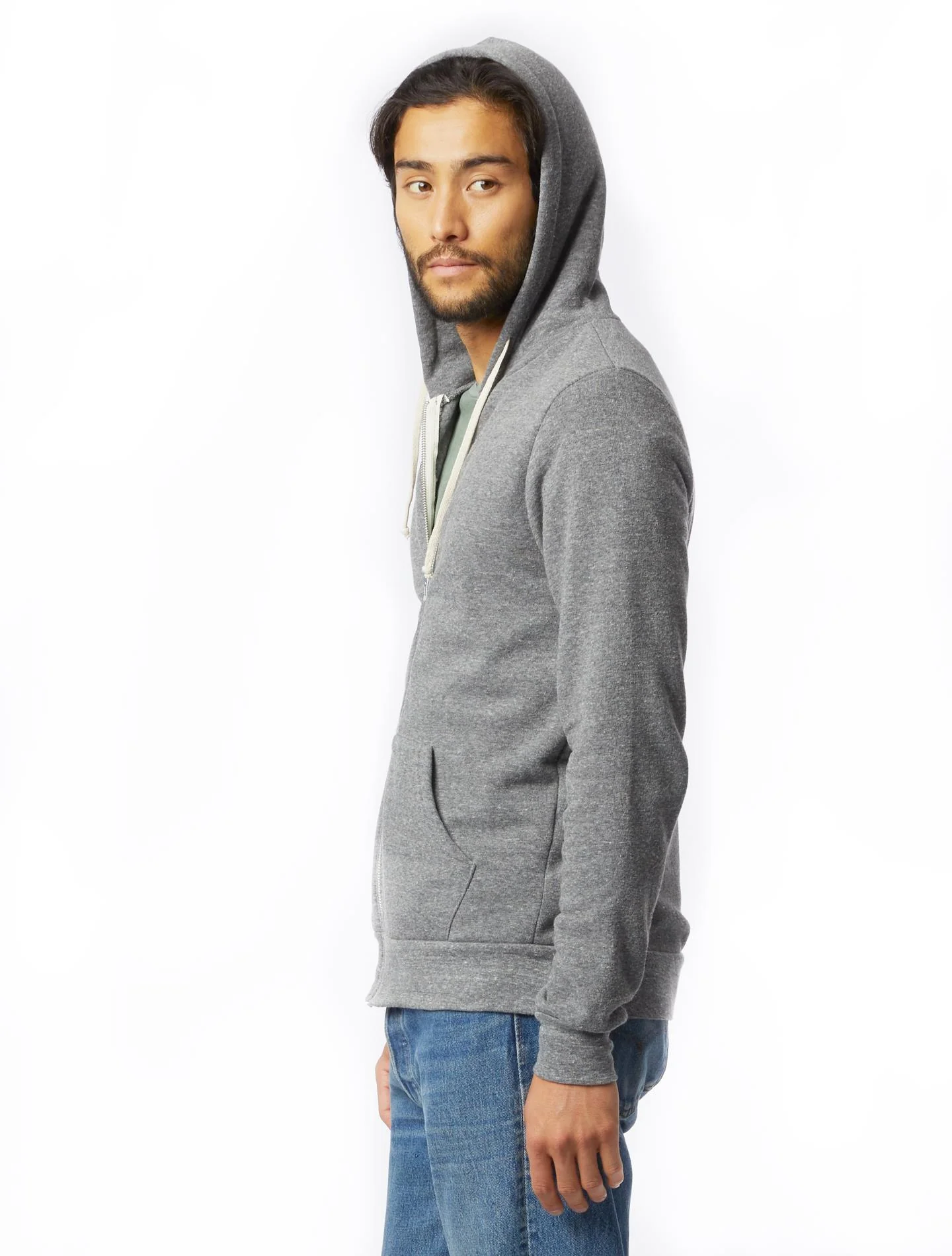 Rocky Fleece Zip Hoodie (Eco Grey) - Image 3