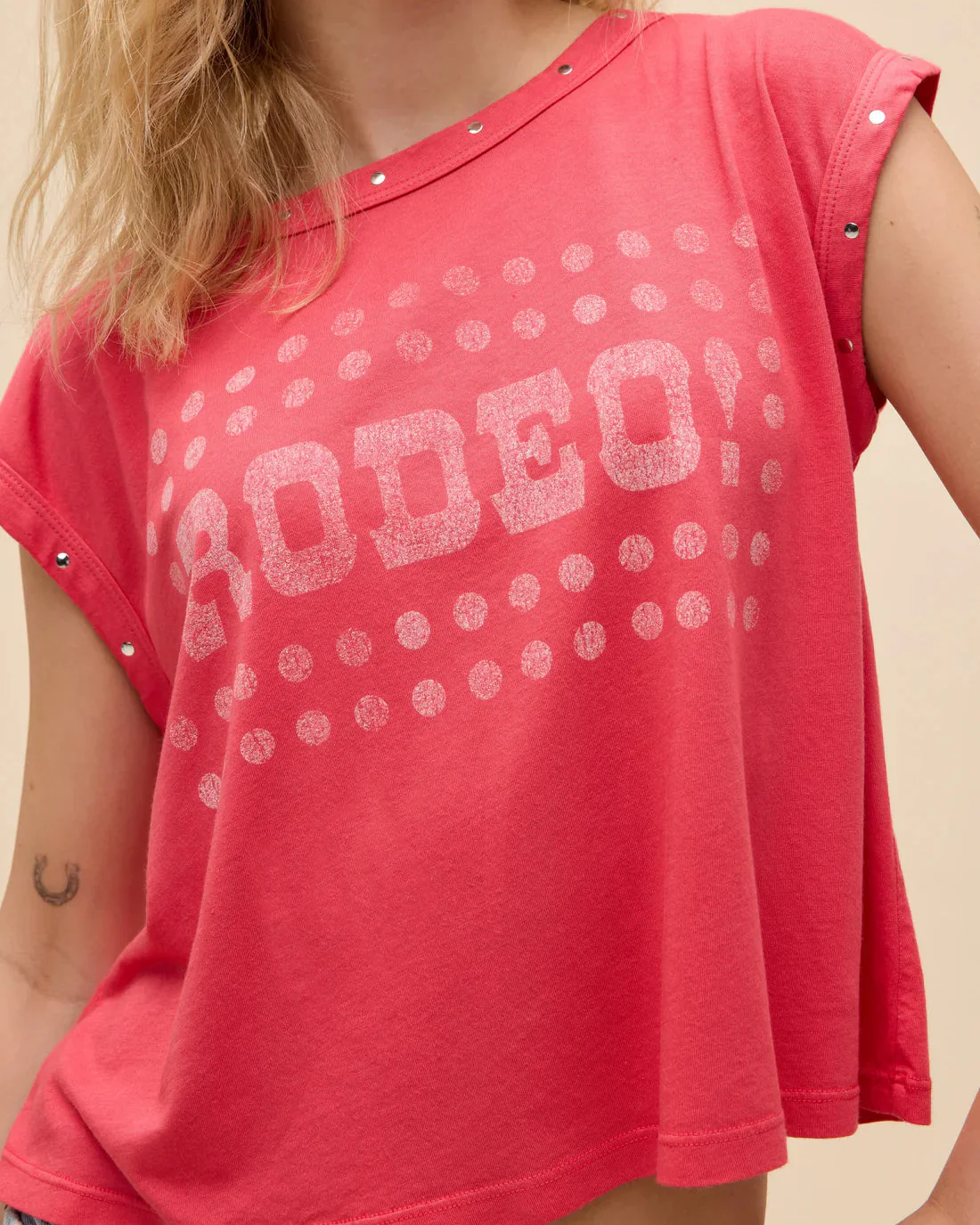 Rodeo! Swing Muscle Tank (Deep Sea Coral) - Image 3