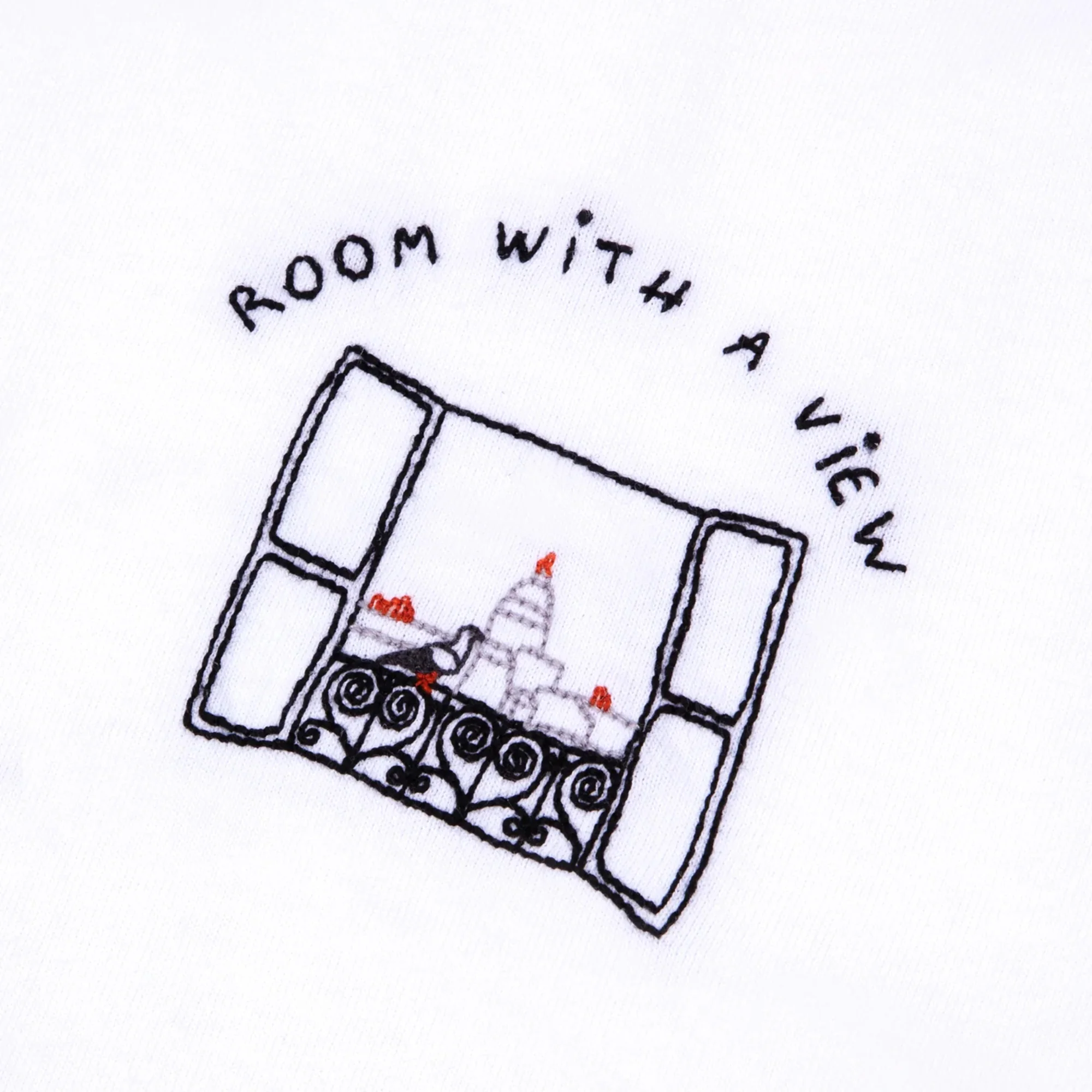 Room With The View T-Shirt (White) - Image 3
