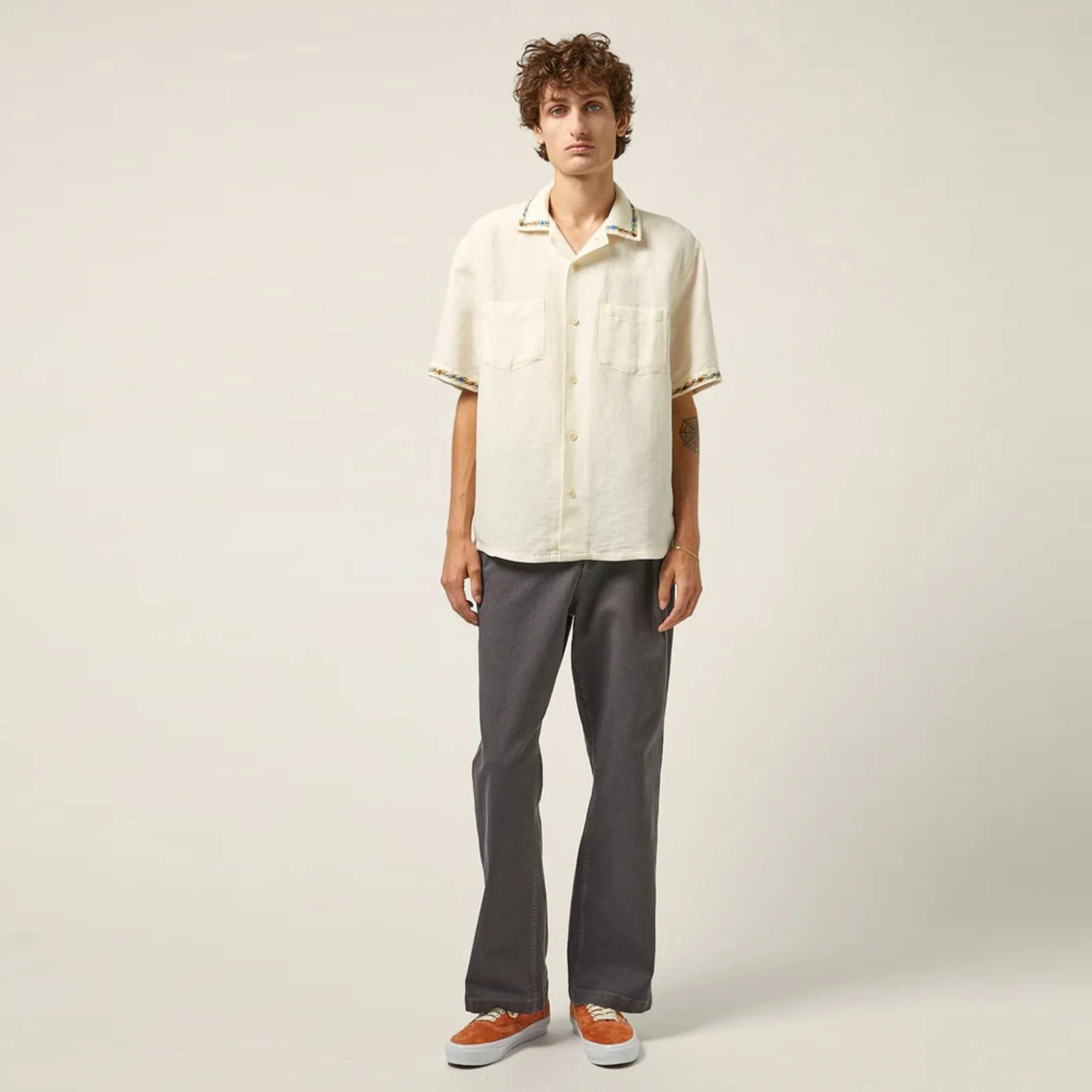 Rose Chain SS Camp Shirt (Natural) - Image 3