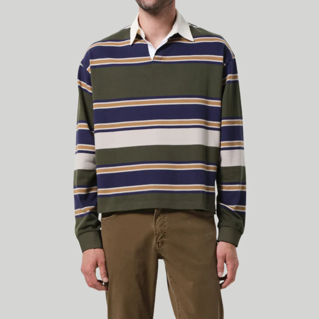 Rugby Shirt (Green Rugby Stripe) - Image 4