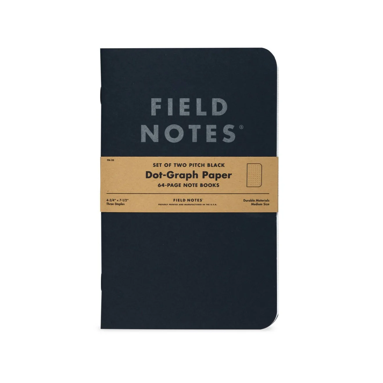 Ruled Notebook | 2-Pack (Pitch Black)