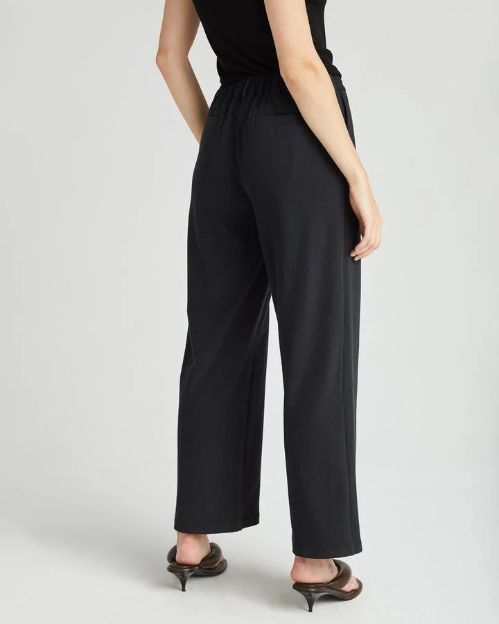Rustic Wide Leg Trousers (Black) - Image 4