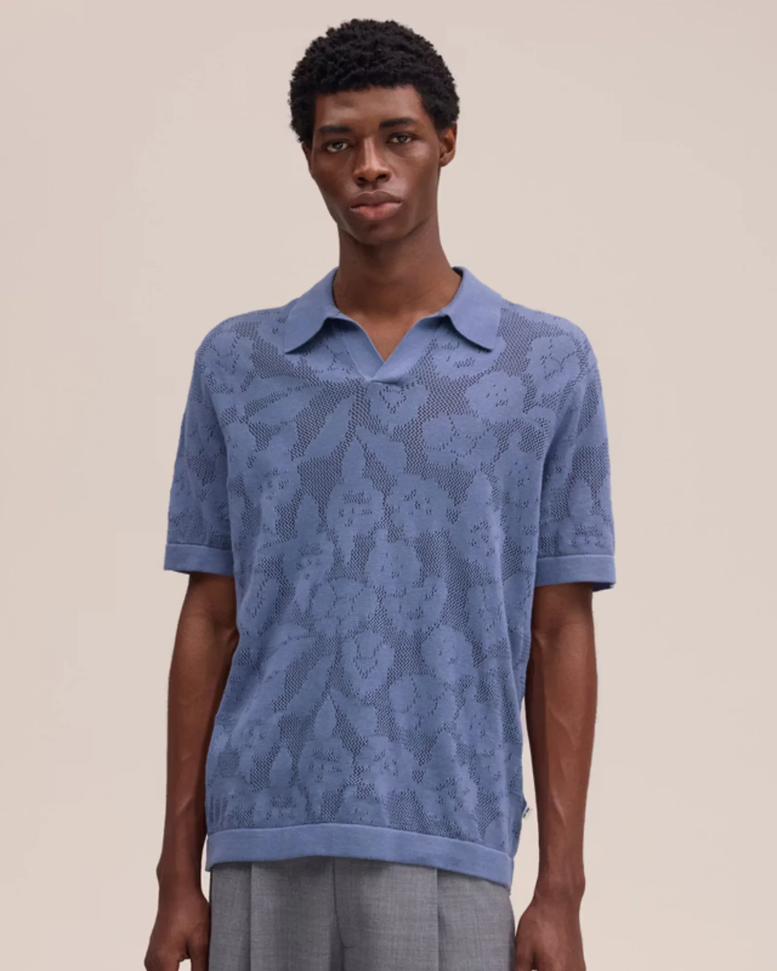 Ryan 60019 Organic Cotton Polo (Stone Blue)