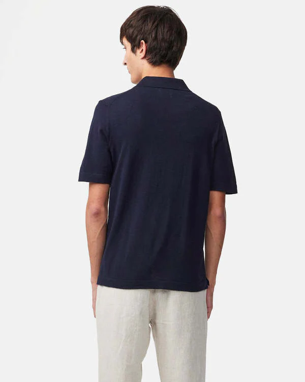 Ryan 6311 Knitted Linen Blend Polo - Image 3