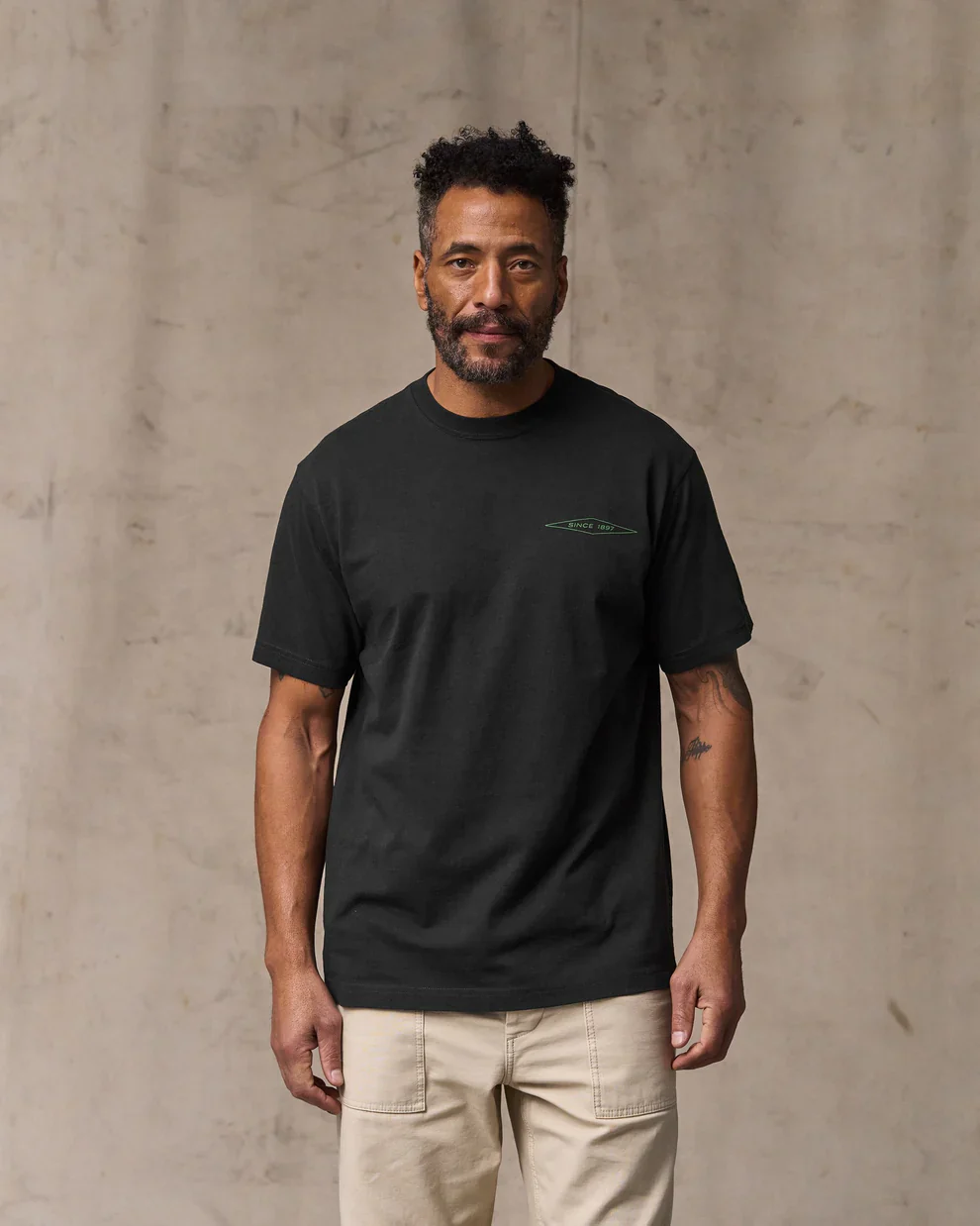 S/S Diamond Graphic T-Shirt (Black)