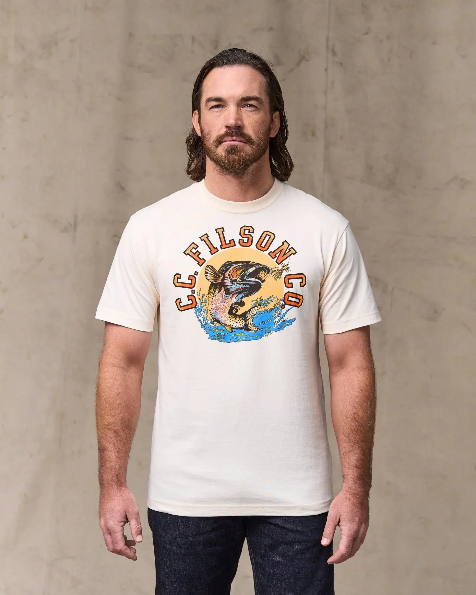 S/S Dry Fly Graphic T-Shirt (Basswood)