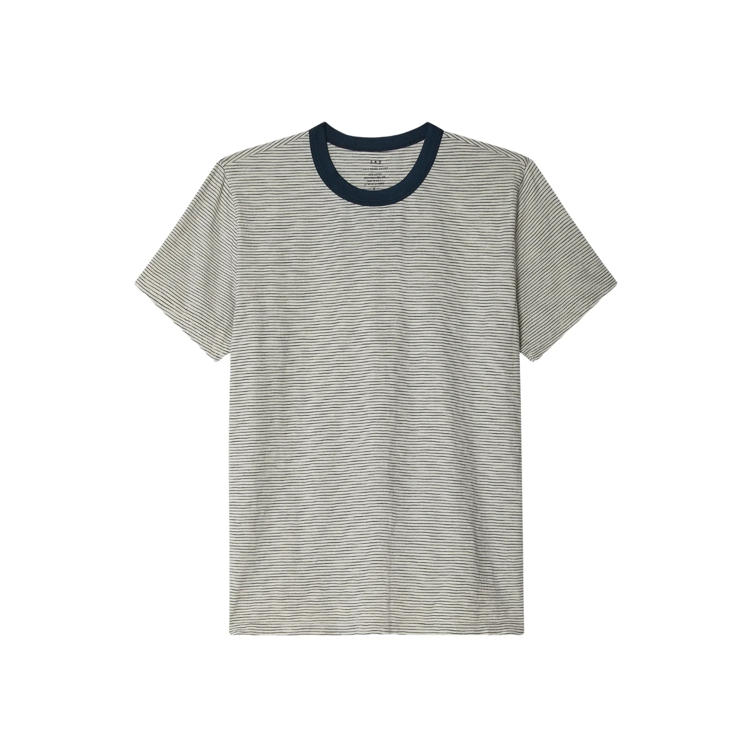 S/S Thin Stripe Ringer Tee