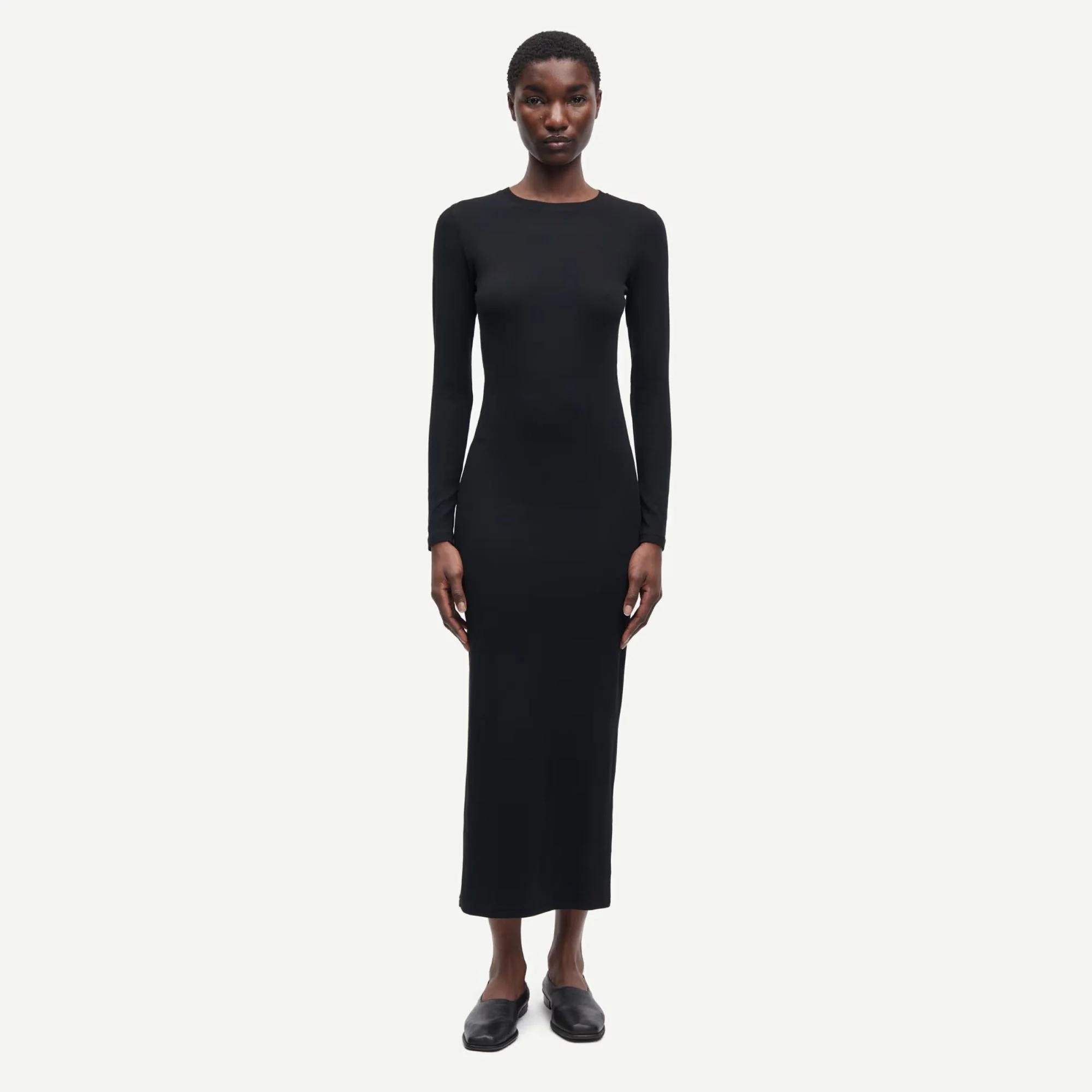Saalexa Midi Dress (Black)