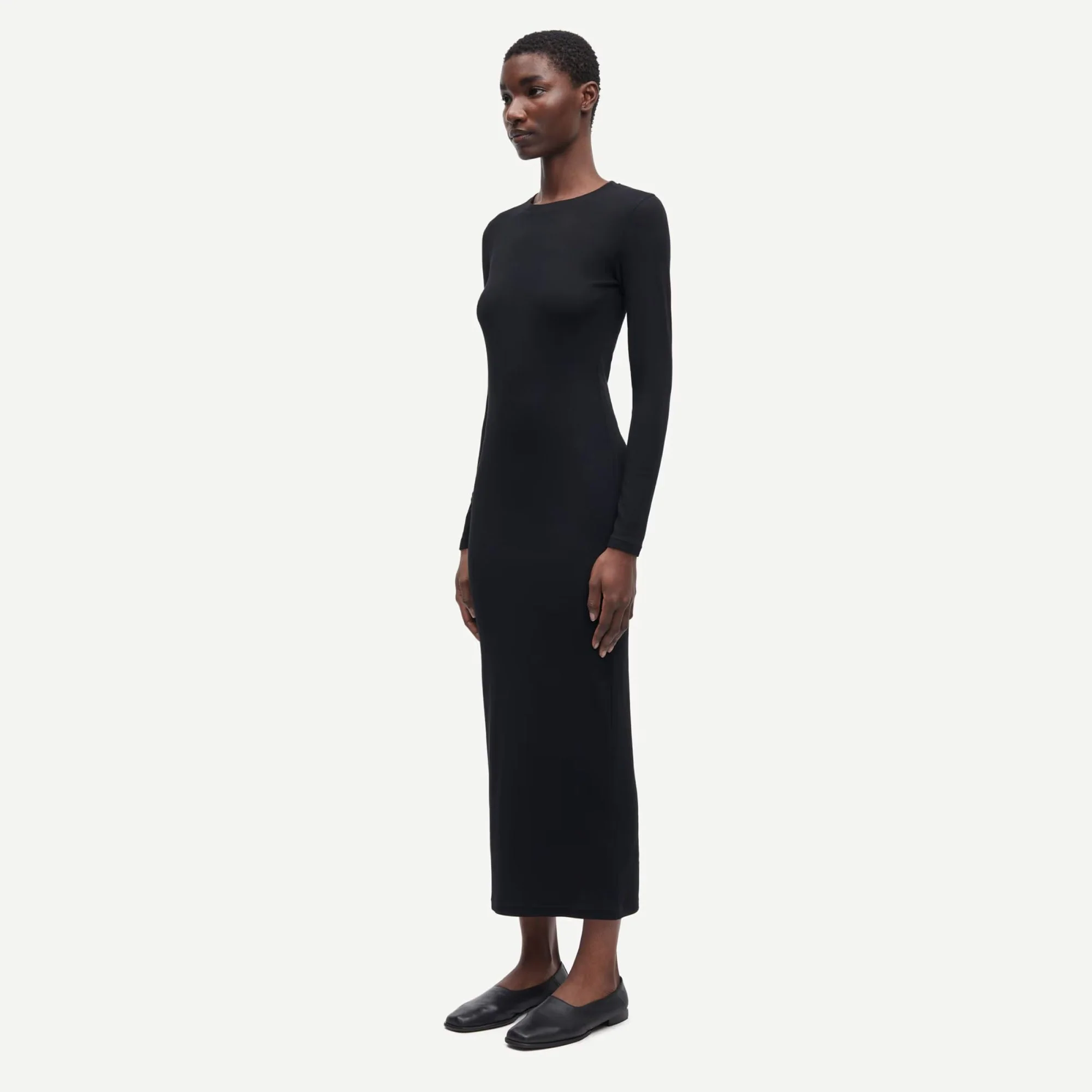 Saalexa Midi Dress (Black) - Image 4