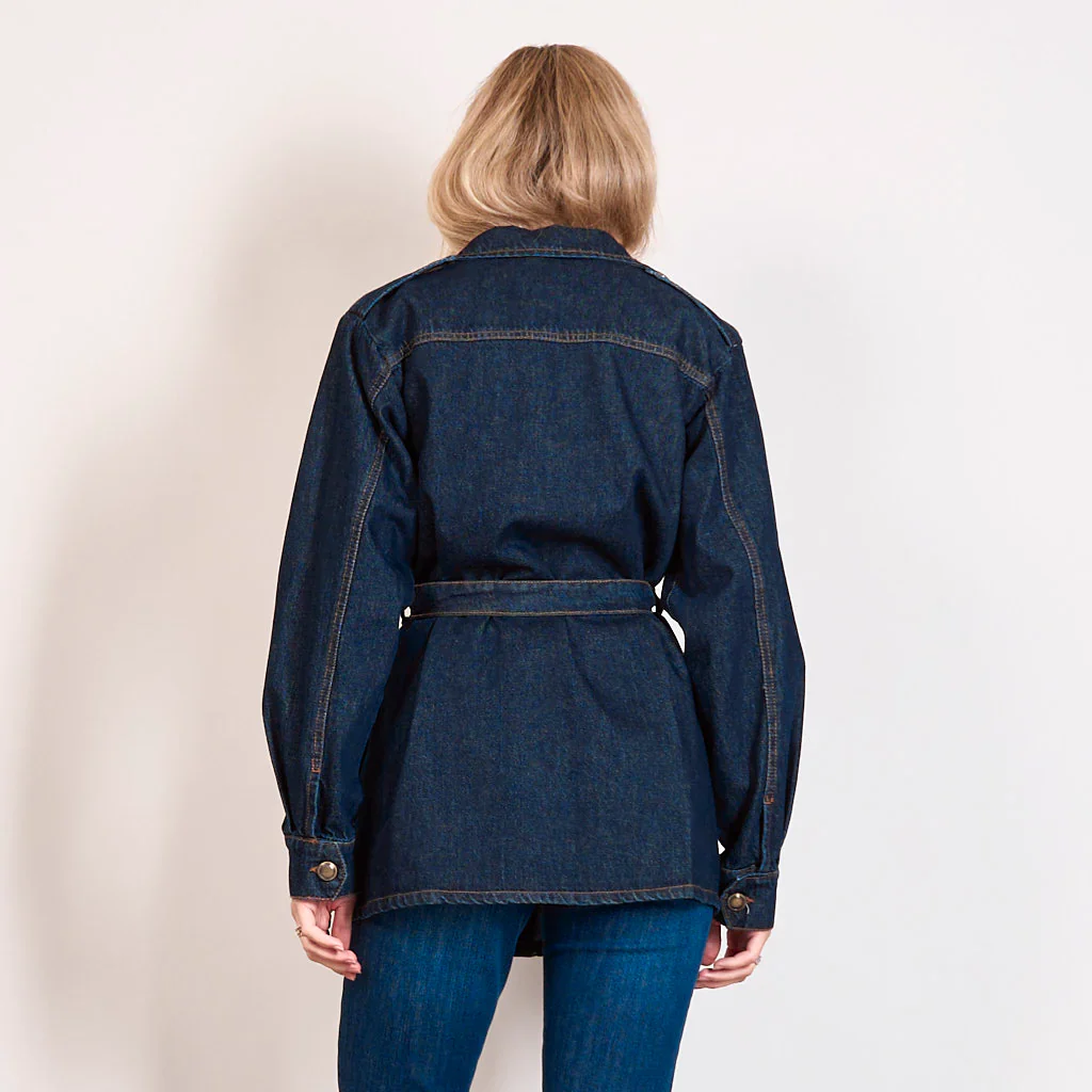 Samarian Denim Jacket (Dark Blue) - Image 2
