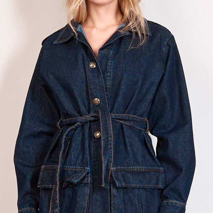 Samarian Denim Jacket (Dark Blue) - Image 4
