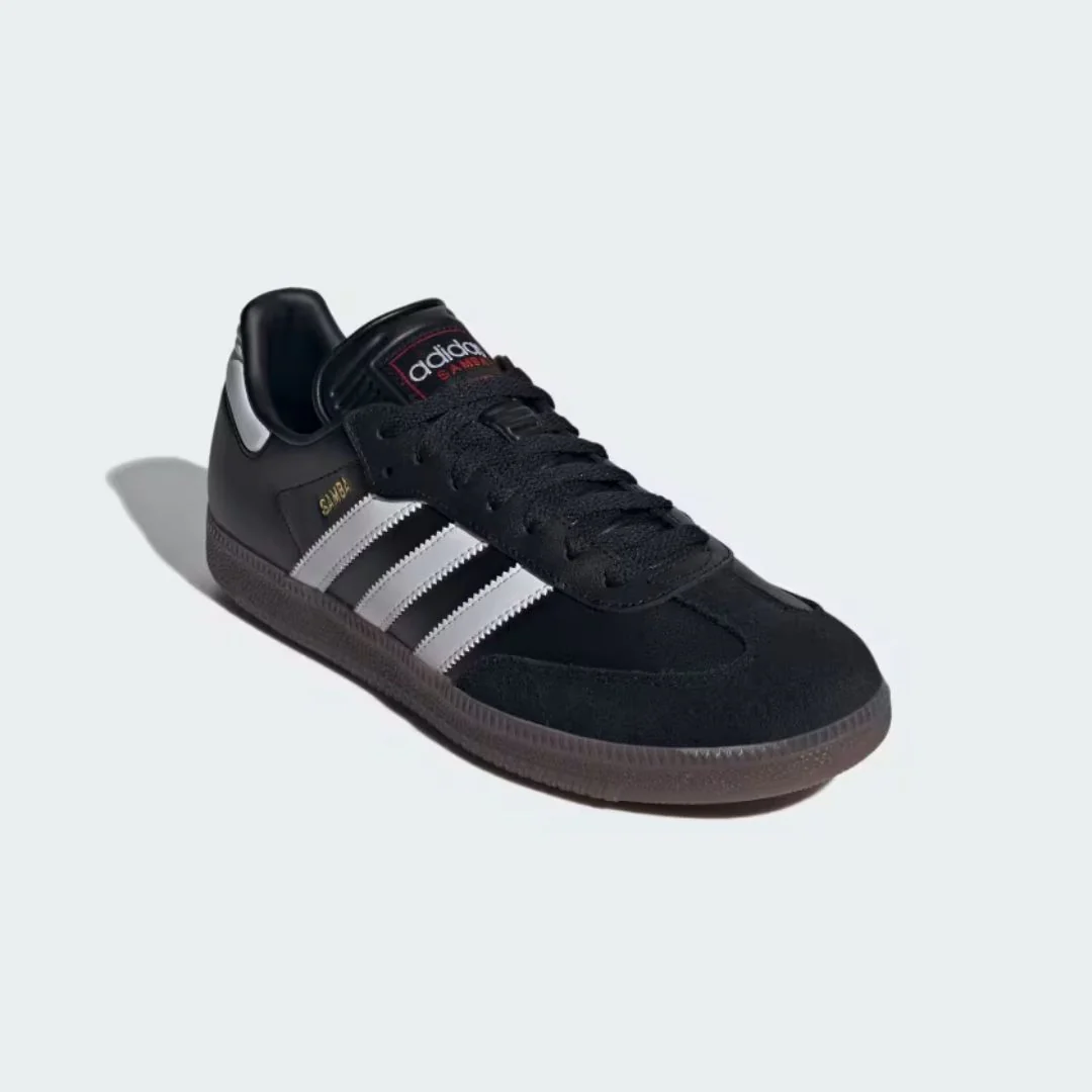 Samba Indoor Soccer Shoes (Core Black + Cloud White + Vivid Red) - Image 4