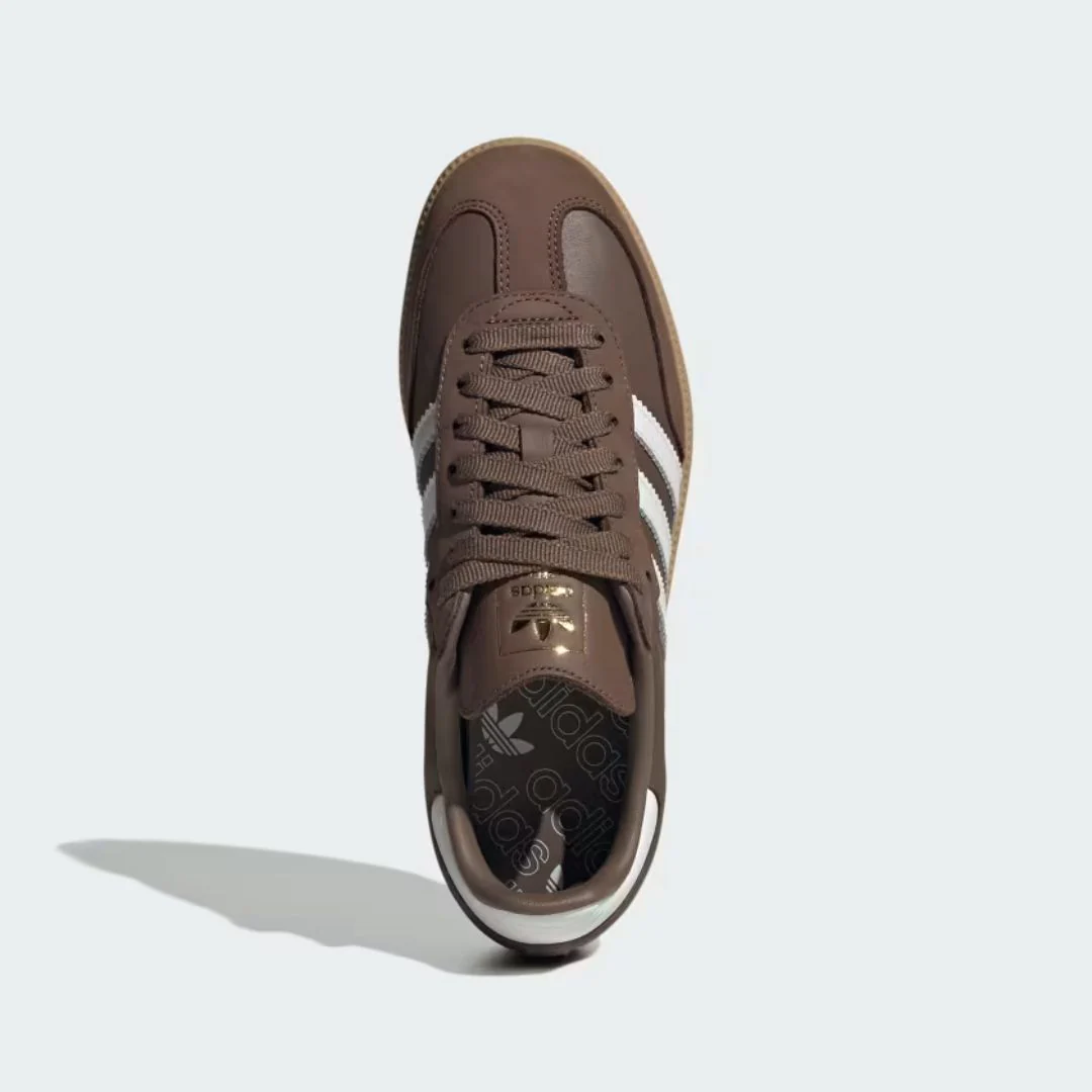 Samba OG Shoes (Earth Strata + Cloud White + Gold Metallic) - Image 2