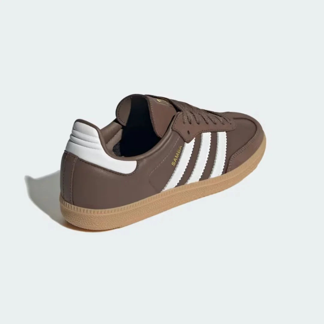 Samba OG Shoes (Earth Strata + Cloud White + Gold Metallic) - Image 3