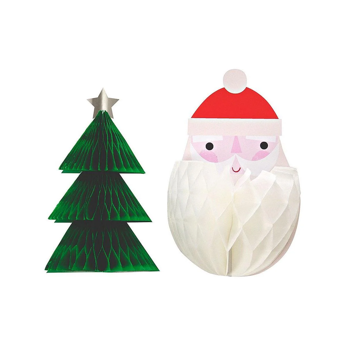 Santa Honeycomb Stickers - Image 2