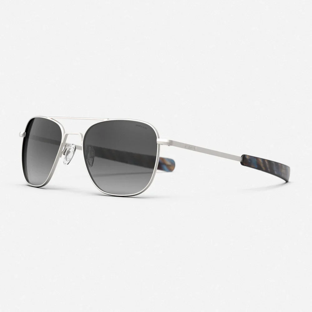 Satin Aviator (Coastal Grey + Silver) - Image 2
