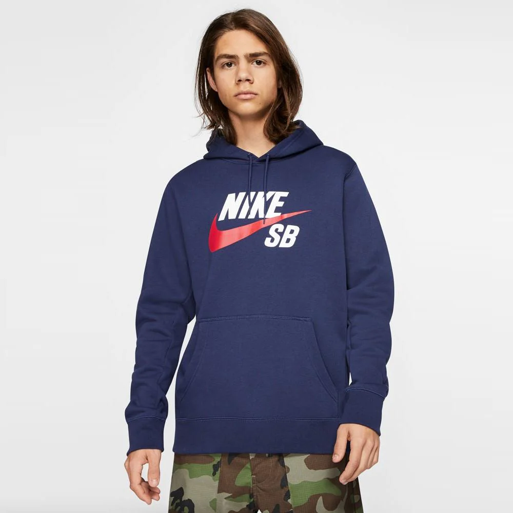 SB Icon Hoodie (Navy + Red)