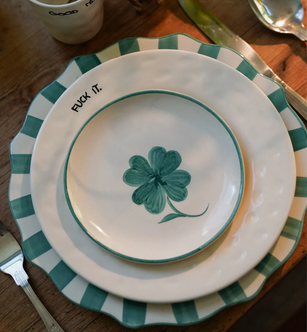 Scalloped Dinner Plate - Image 6