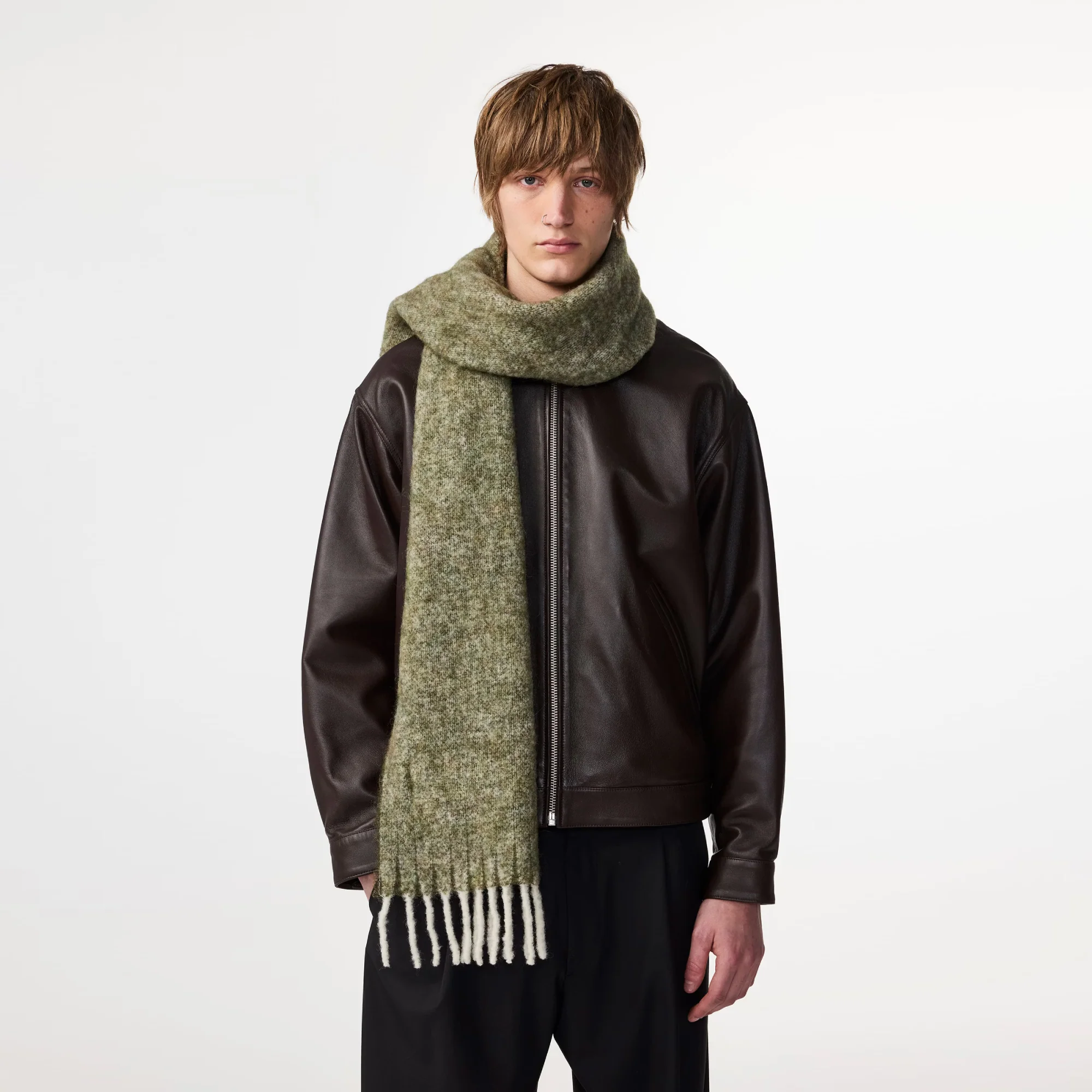Scarf Two 9006 (Dusty Multi Green)