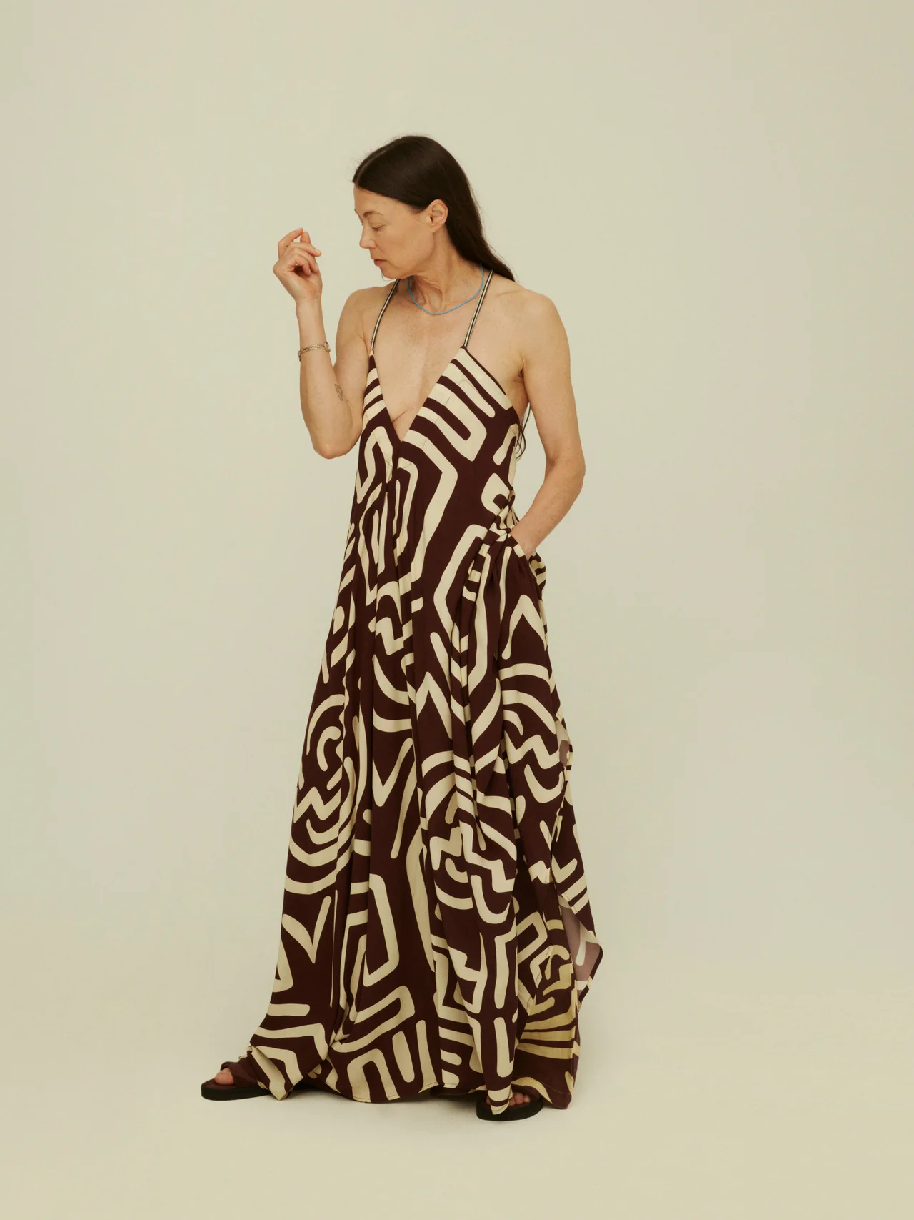 Sea Salt Viscose Dress (Kalahara) - Image 3