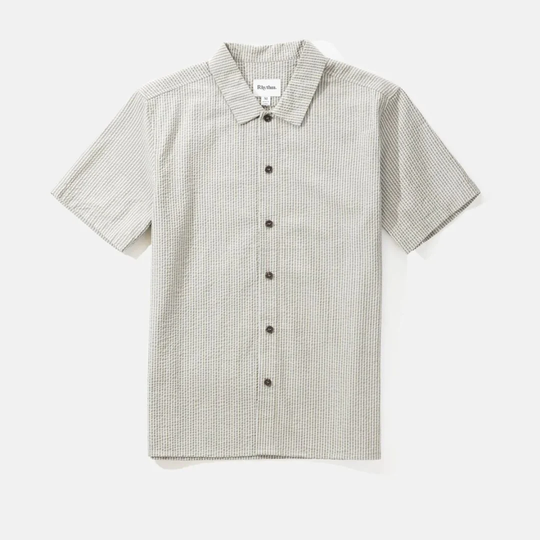 Seersucker Stripe T-Shirt (Sage)