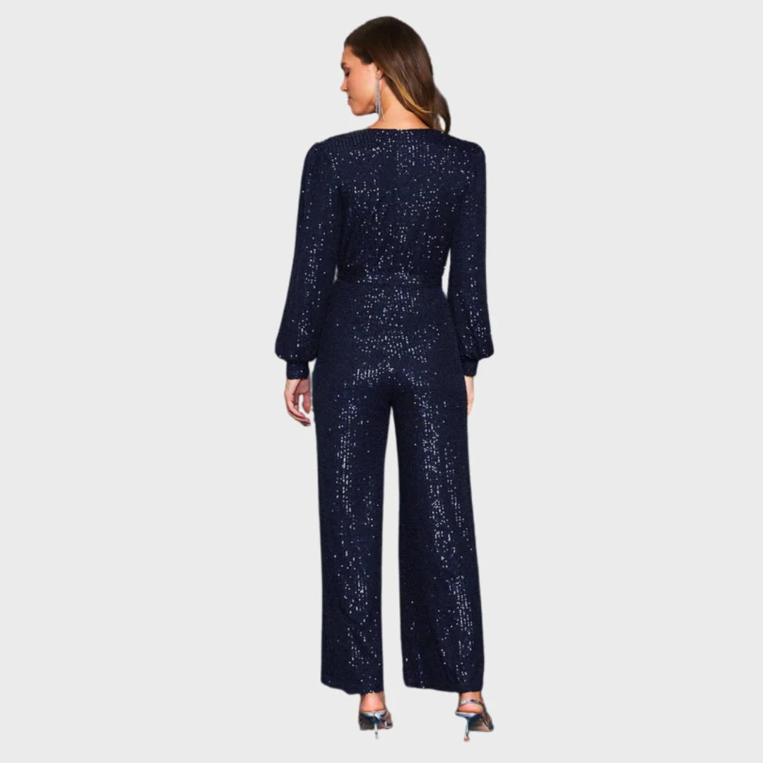 Sequin Jumpsuit (Navy) - Image 3
