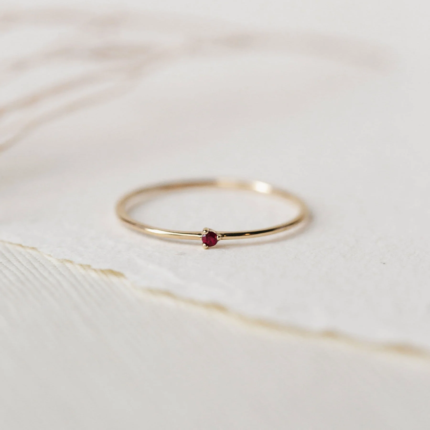 Serendipity Ruby Ring (14K Gold + Ruby) - Image 6