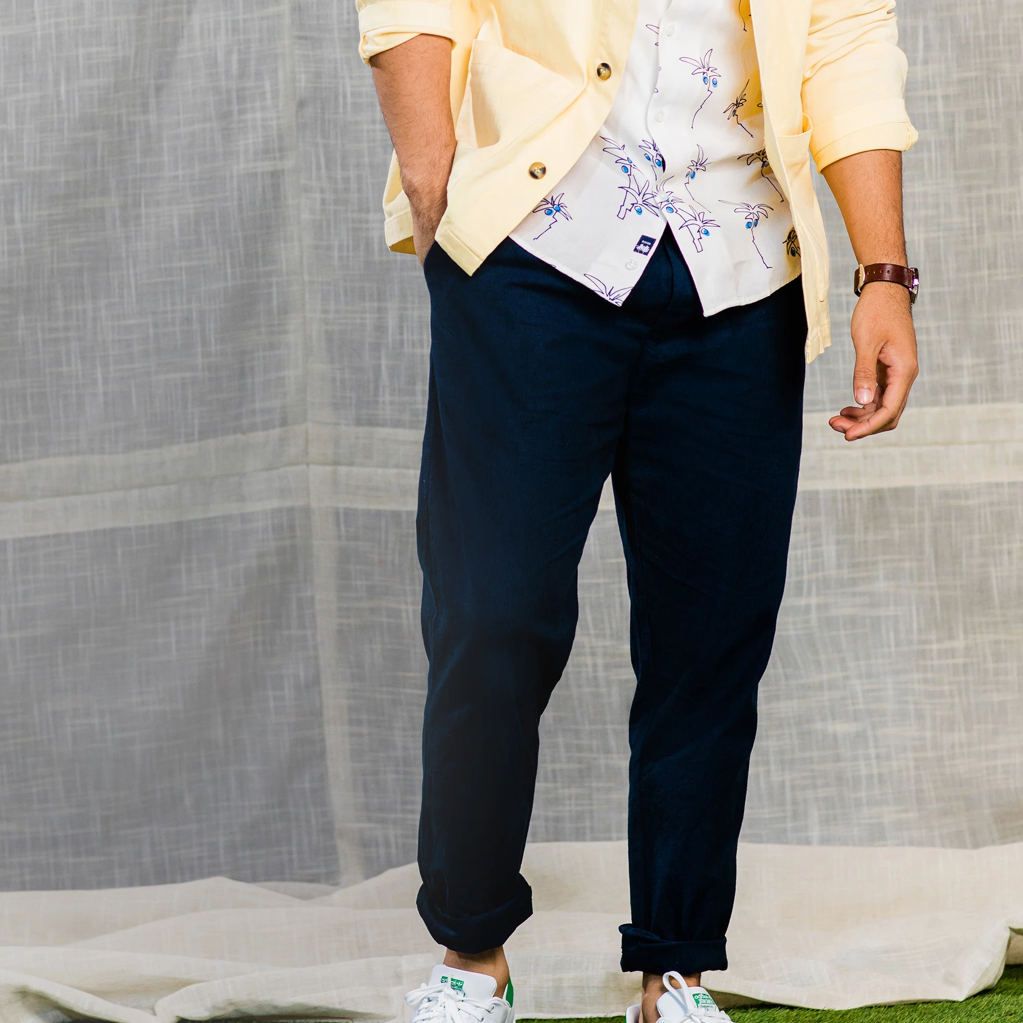 Siesta Drawstring Pants (Navy) - Image 2