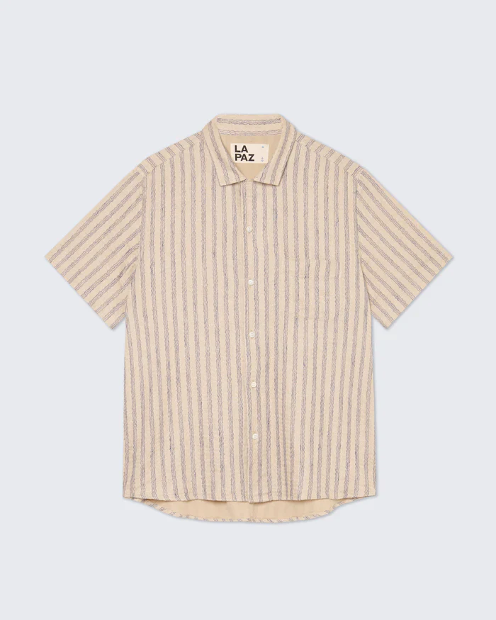 Silveira Panama Shirt (Blue Stripes)