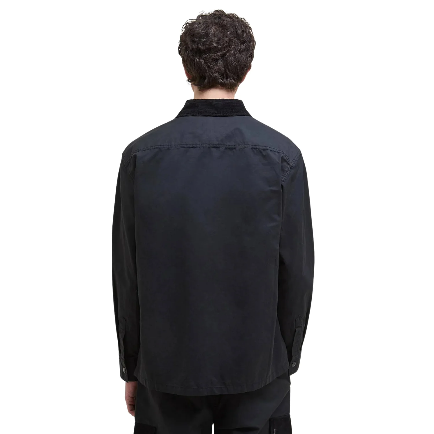 Silverbay Oversized Twill Overshirt (Black) - Image 3