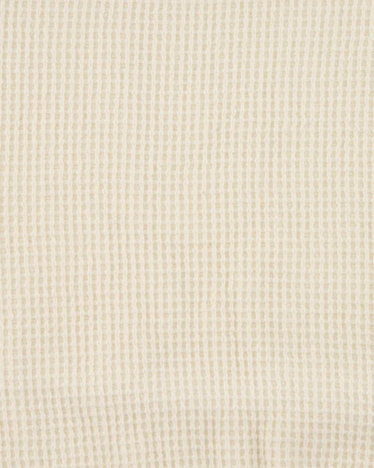 Simoni Grid Knit Polo (Off White) - Image 4