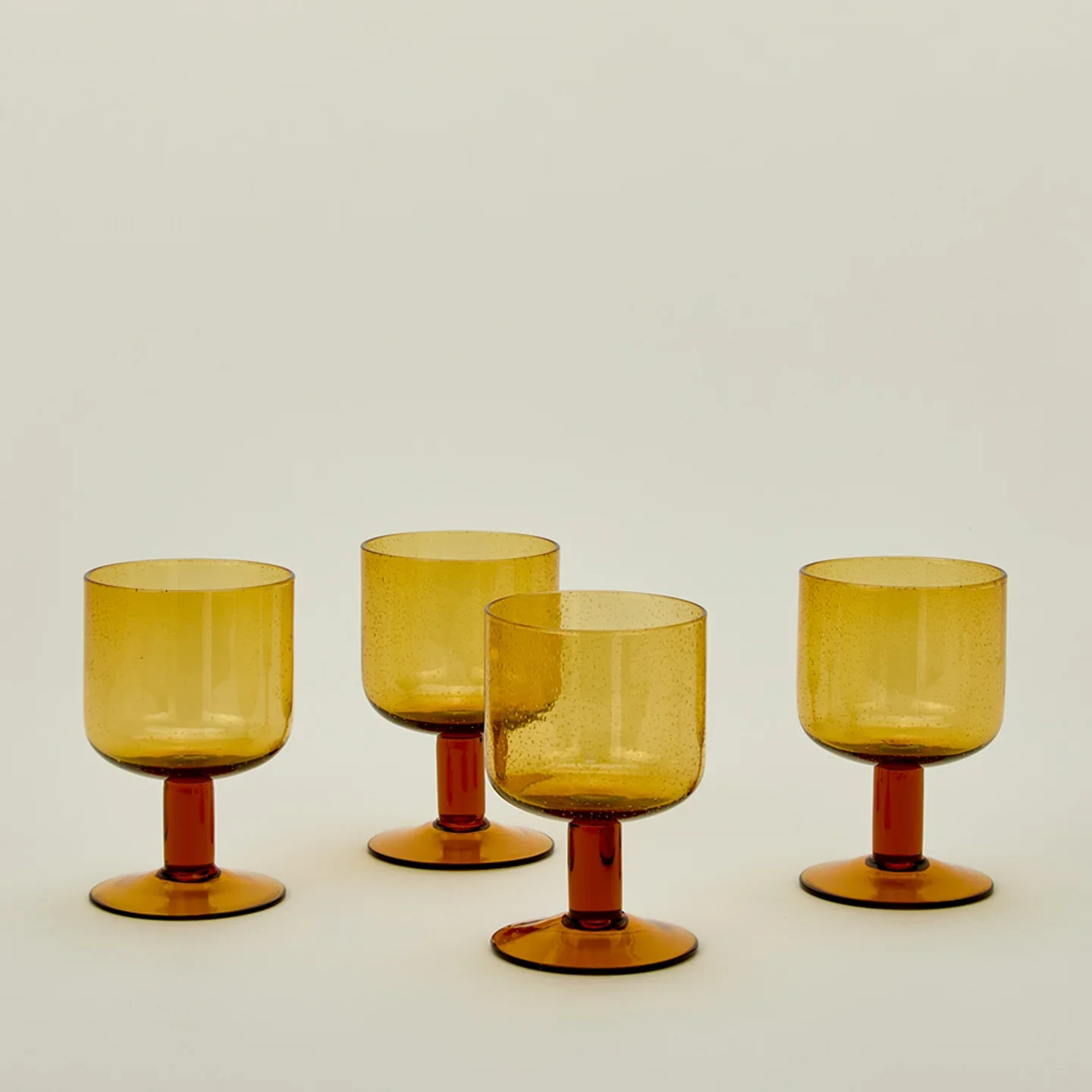 Simple Seeded Stemmed Glassware | Set of 4 - Image 2