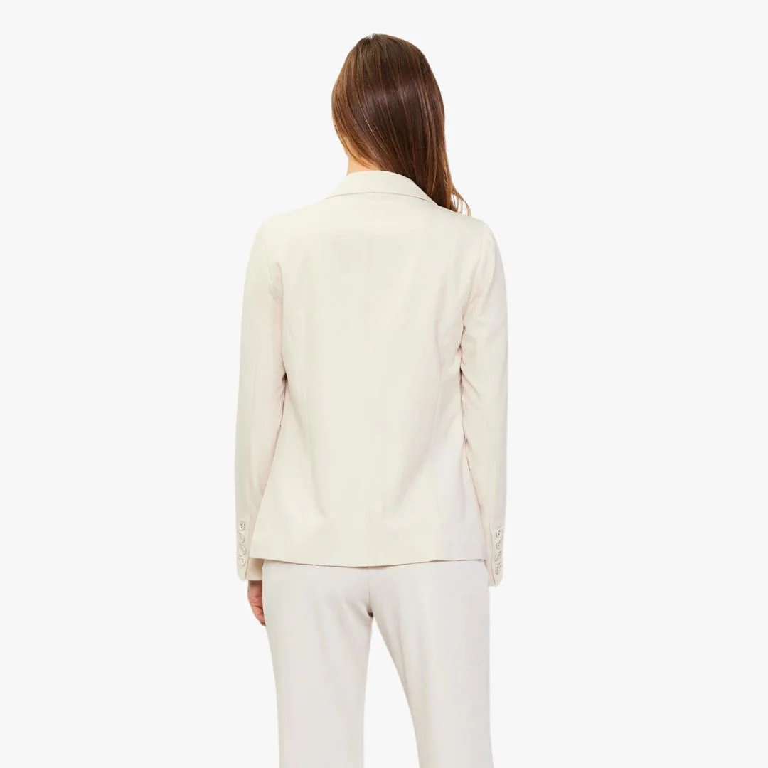 Single Button Blazer (Beige) - Image 2