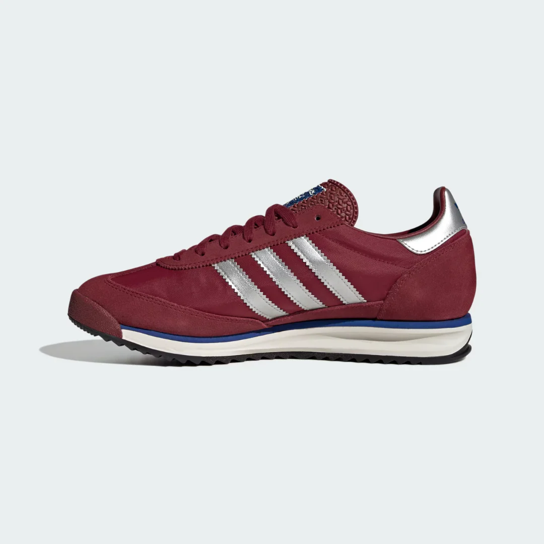 SL 72 Rs Shoes (Noble Maroon + Silver Metallic + Off White) - Image 4