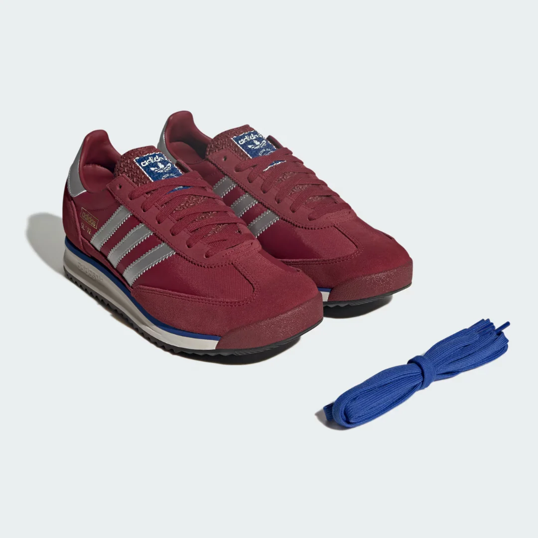 SL 72 Rs Shoes (Noble Maroon + Silver Metallic + Off White) - Image 7