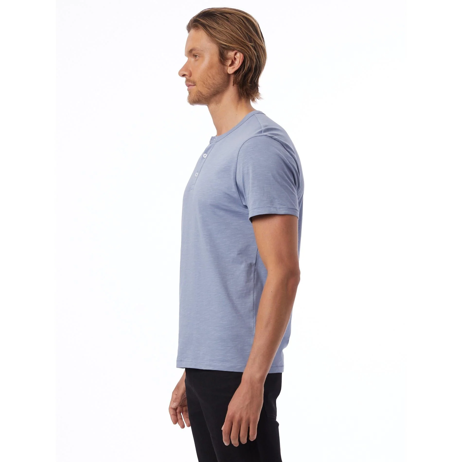 Slub Henley Tee (Stonewash Blue) - Image 3