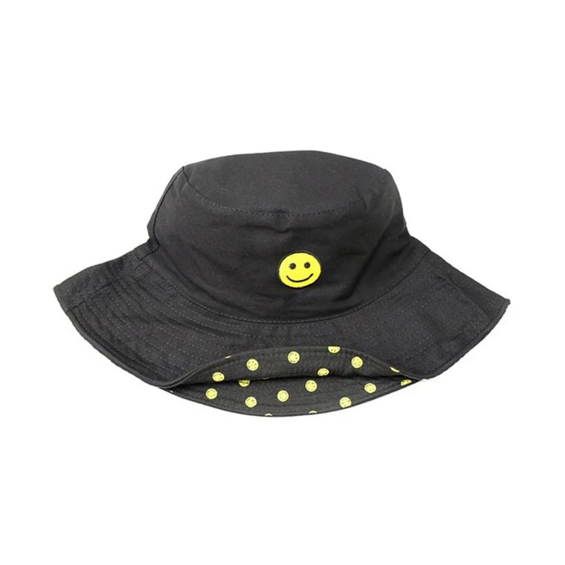 Smiley Bucket Hat (Black)