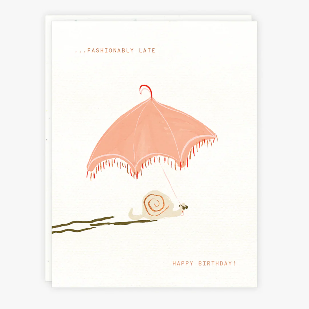 Snail Umbrella Card