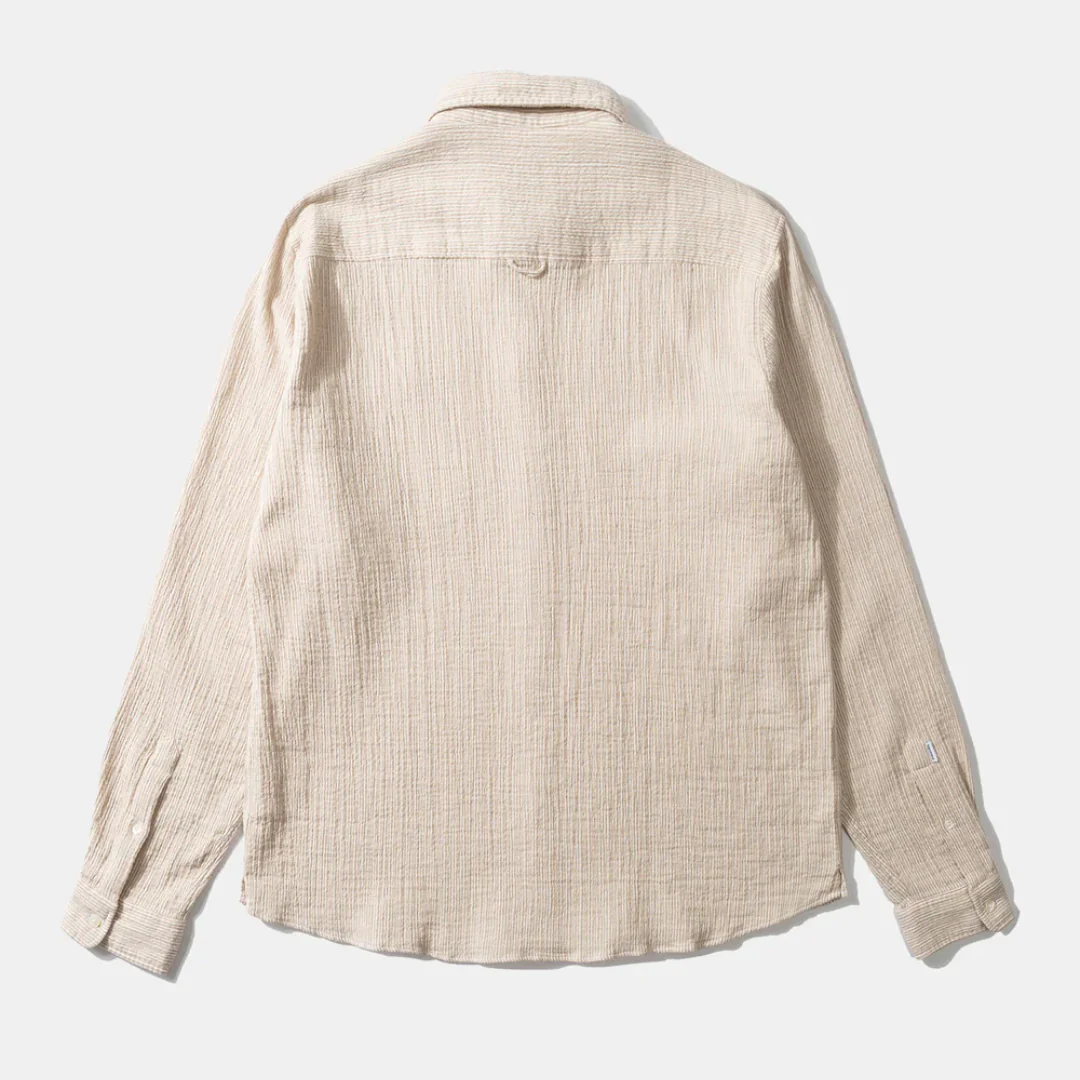 Snap Shirt Stripes (Beige) - Image 4