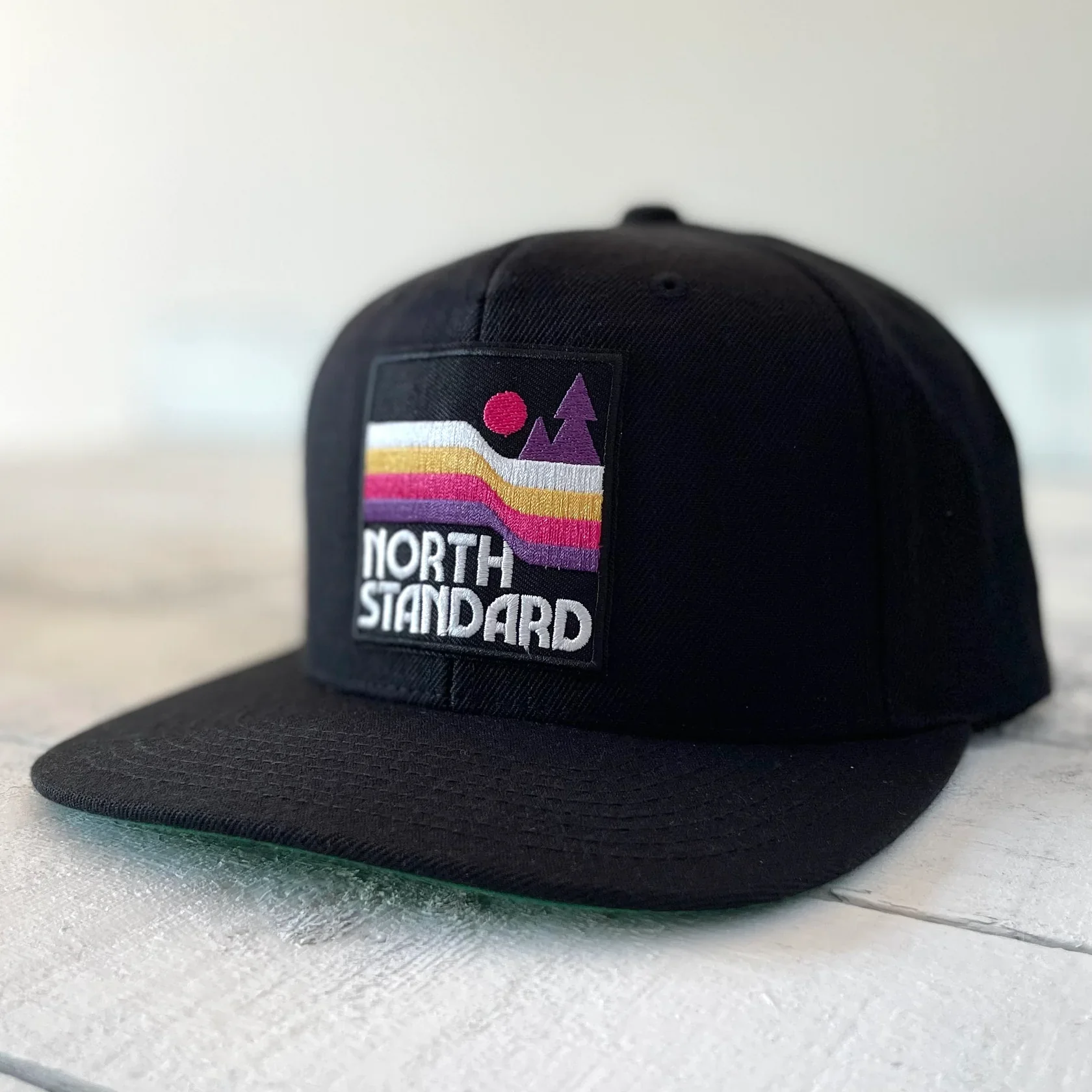 Snapback (Black with Waves)