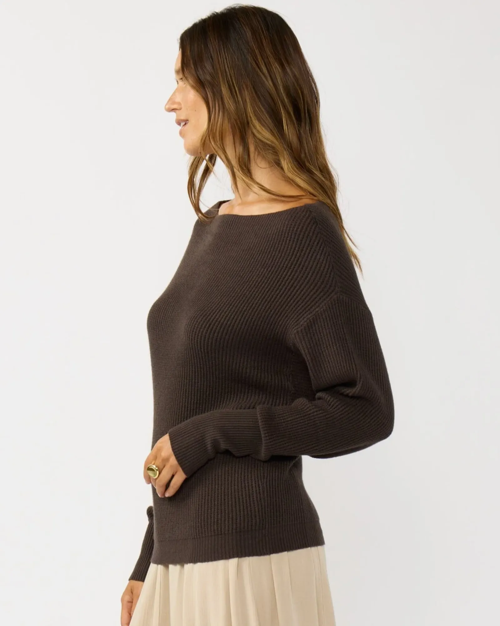 Snuggle Up Off Shoulder Sweater - Image 3
