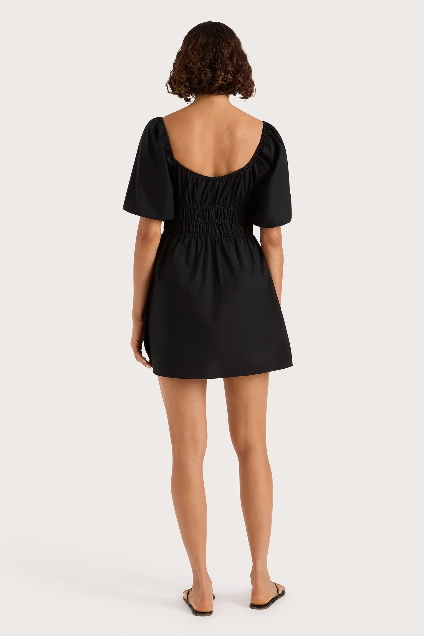 Sophia Mini Dress (Black) - Image 4